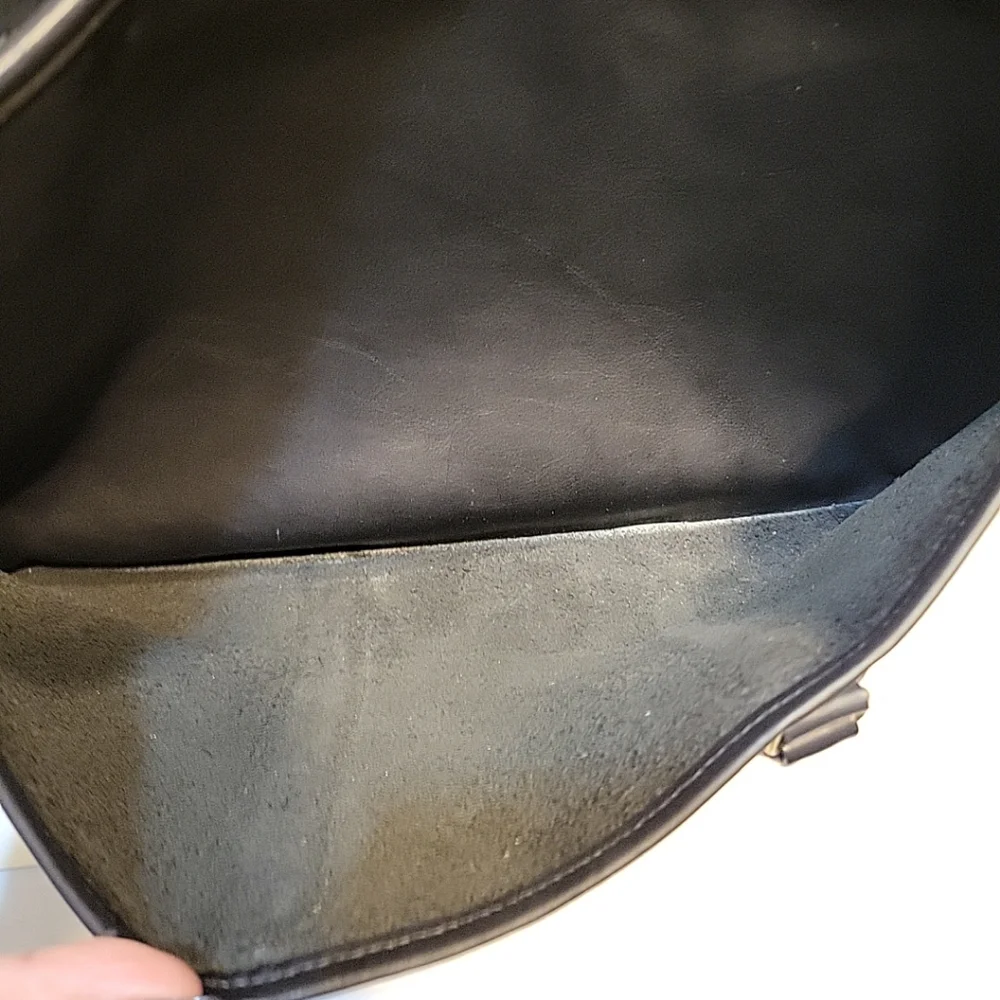 Coach Embassy Briefcase Portfolio Laptop Bag Black Leather 076-8031